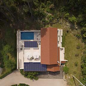 Overview Villa Azzurro, lots of space and  large terraces 